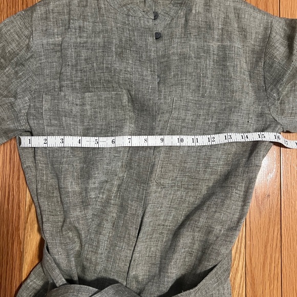 Theory Patch-Pocket Jumpsuit in Hemp. Size 00 color - willow melange - Picture 12 of 14